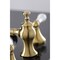 Kingston Brass KC7067PL Vintage 8" Widespread Bathroom Faucet, Brushed Brass KC7067PL - alternate 6